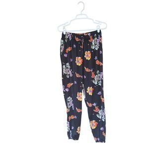 Savage X Fenty Black Floral Jogger Lounge Pants Medium